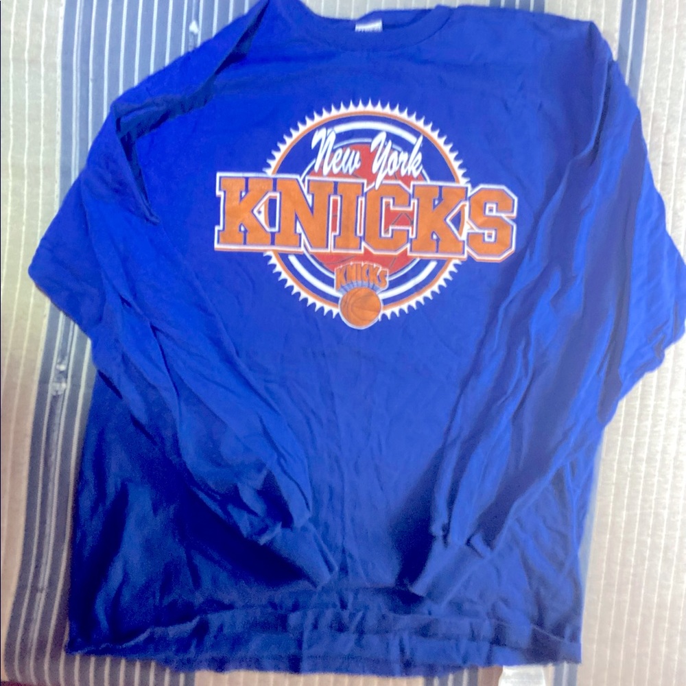 New York Knicks Long Sleeve Shirt, Size-L
